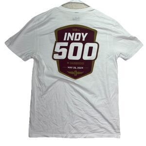 2024 Indy 500‎ Event T-Shirt Large  108TH Running White Racing
